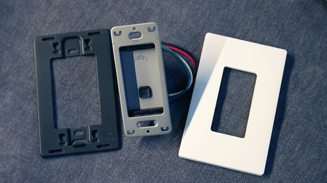 These are the core pieces of the switch that gets installed in your wall.
